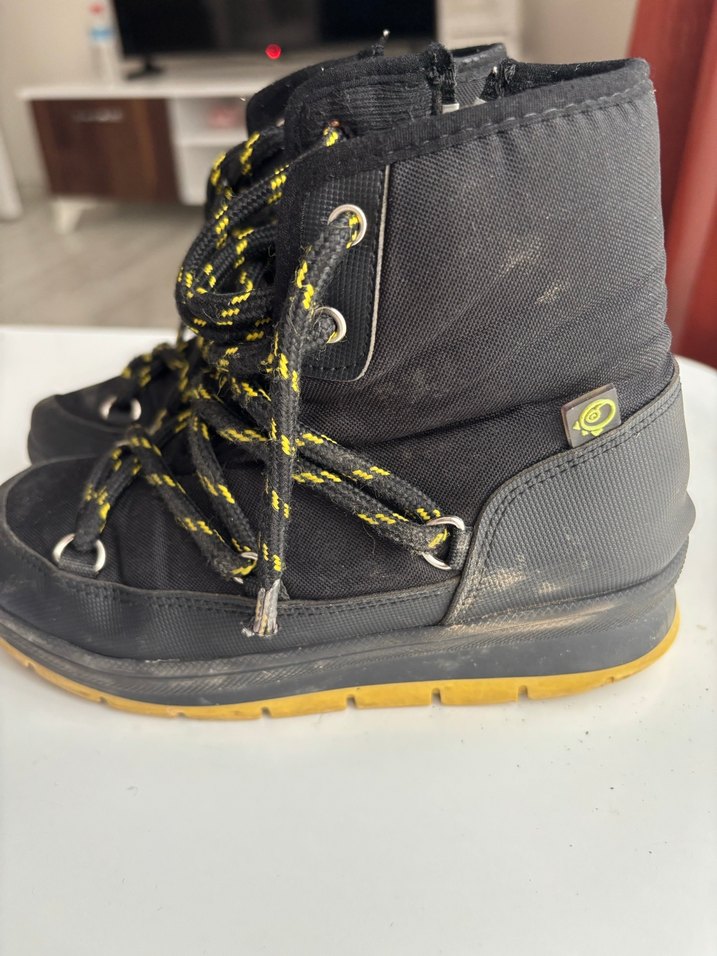 Siyah Kadın Kemerli Dolgu Topuk Bot - Görsel 3