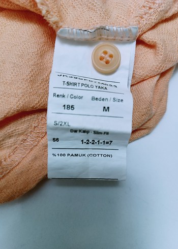 turuncu Erkek Polo Yaka Kısa Kollu Tişört - Görsel 6