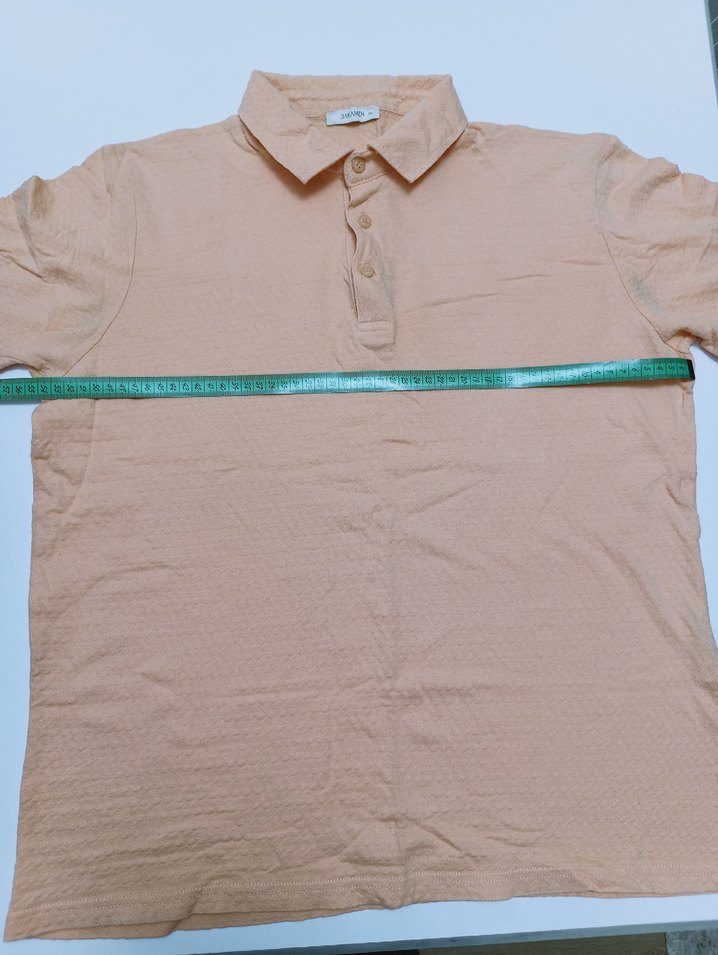 turuncu Erkek Polo Yaka Kısa Kollu Tişört - Görsel 2