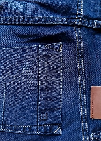 Erkek Koyu Mavi Avva marka 32 beden likrasız Jean pantolon - Görsel 6