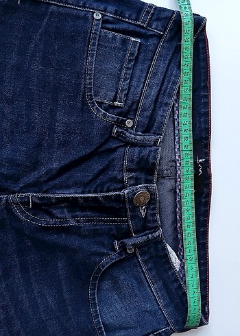 Erkek Koyu Mavi Avva marka 32 beden likrasız Jean pantolon - Görsel 3