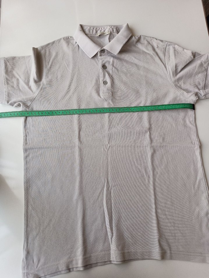 Jakamen marka Gri erkek polo yaka tişört, kısa kollu, M Beden - Görsel 2