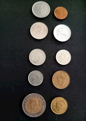 birbirinden farklı 10 adet koleksiyonluk madeni para lot 4 - Görsel 2