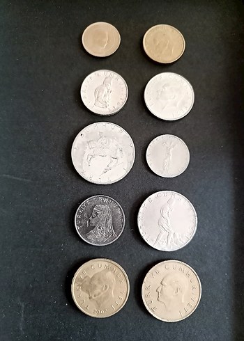 birbirinden farklı 10 adet koleksiyonluk madeni para lot 1 - Görsel 2