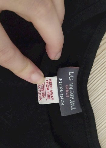 Kız çocuk Siyah Fırfırlı İspanyol Kollu Takım - Görsel 5