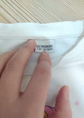 Kız Çocuk Gri Baskılı ve Pamuklu Sweatshirt - Görsel 5