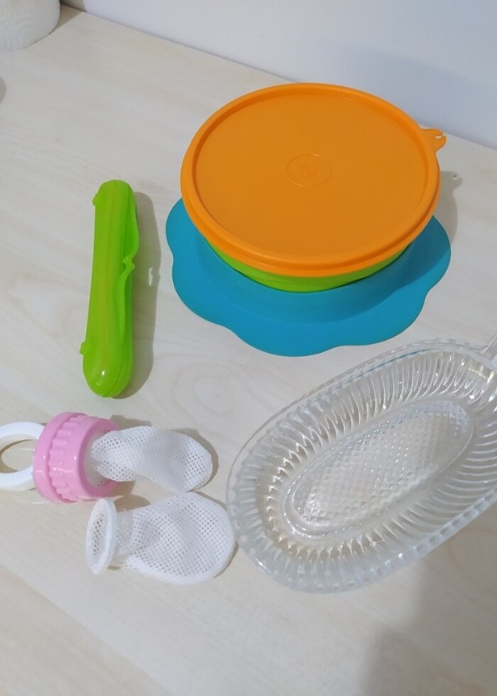 Tupperware vakumlu mama tabağı ve kaşık - Görsel 3