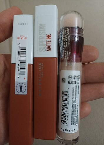2adet Superstay matte ink 75+Maybelline 00 eraser