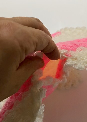 Kalp Şekilli Pembe Banyo Süngeri - Görsel 3