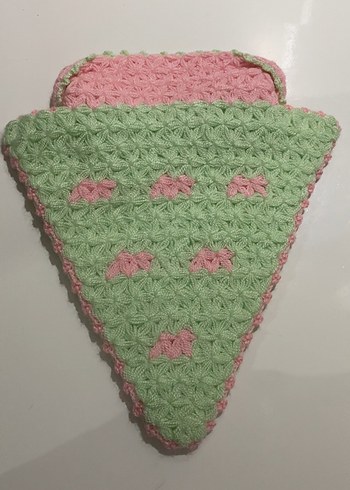 Pembe ve Yeşil Pastel Banyo Süngeri - Görsel 2