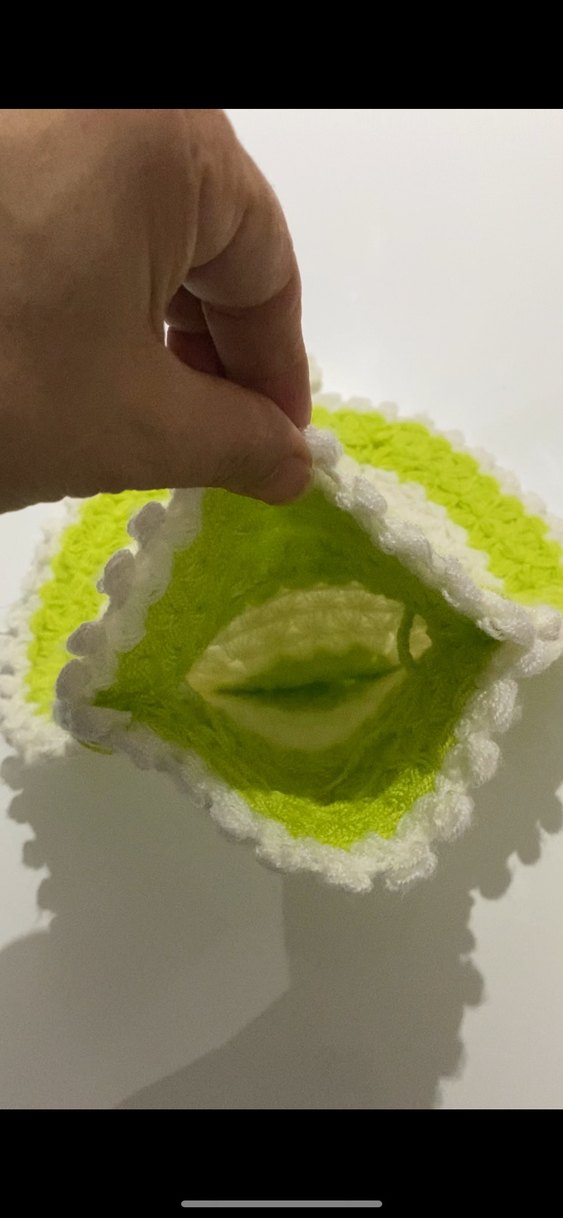 Yeşil El Örgüsü Banyo Süngeri - Görsel 3