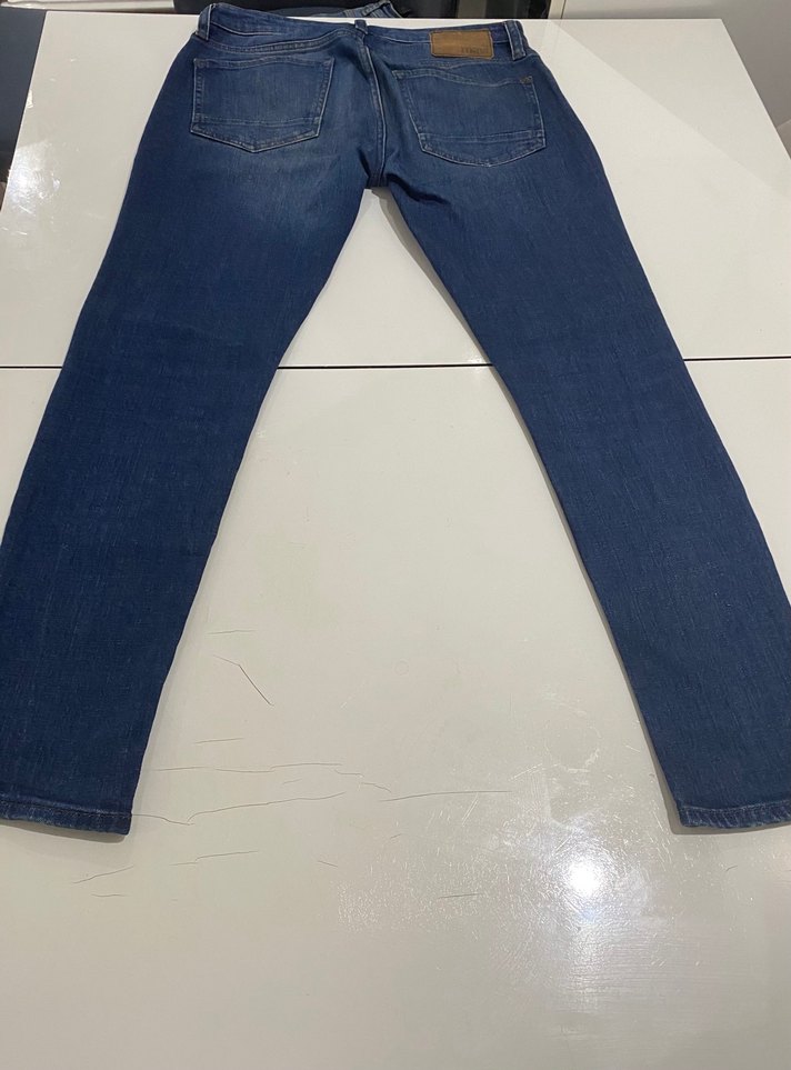 Parlak Lacivert Erkek Regular Fit Denim Jean - Görsel 5