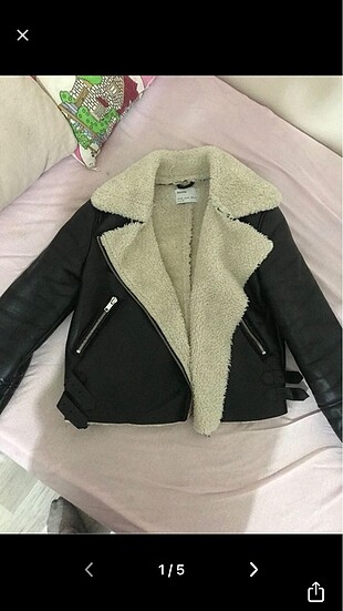Bershka deri kürk ceket
