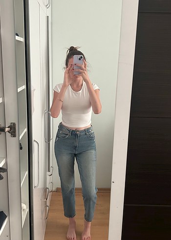 Kadın Mavi Jean
