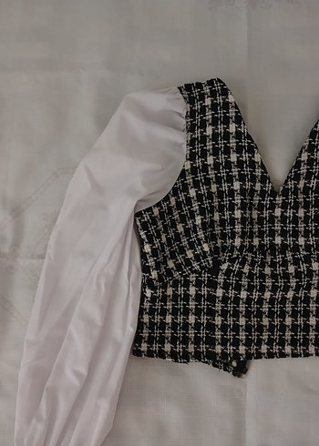 Diğer V Yaka fermuarlı Kadın crop