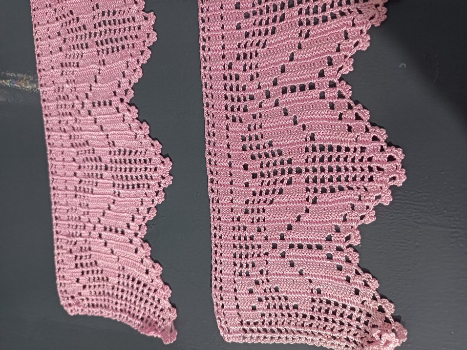 2 Adet El Örgüsü 45 cm Dantel - Görsel 2