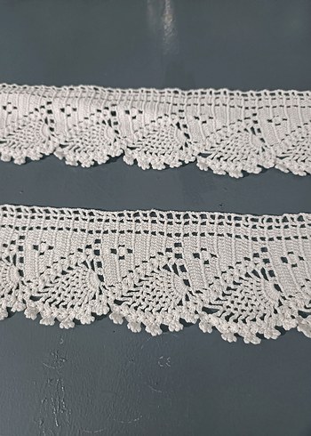 2 Adet El Örgüsü 45 cm Dantel - Görsel 3