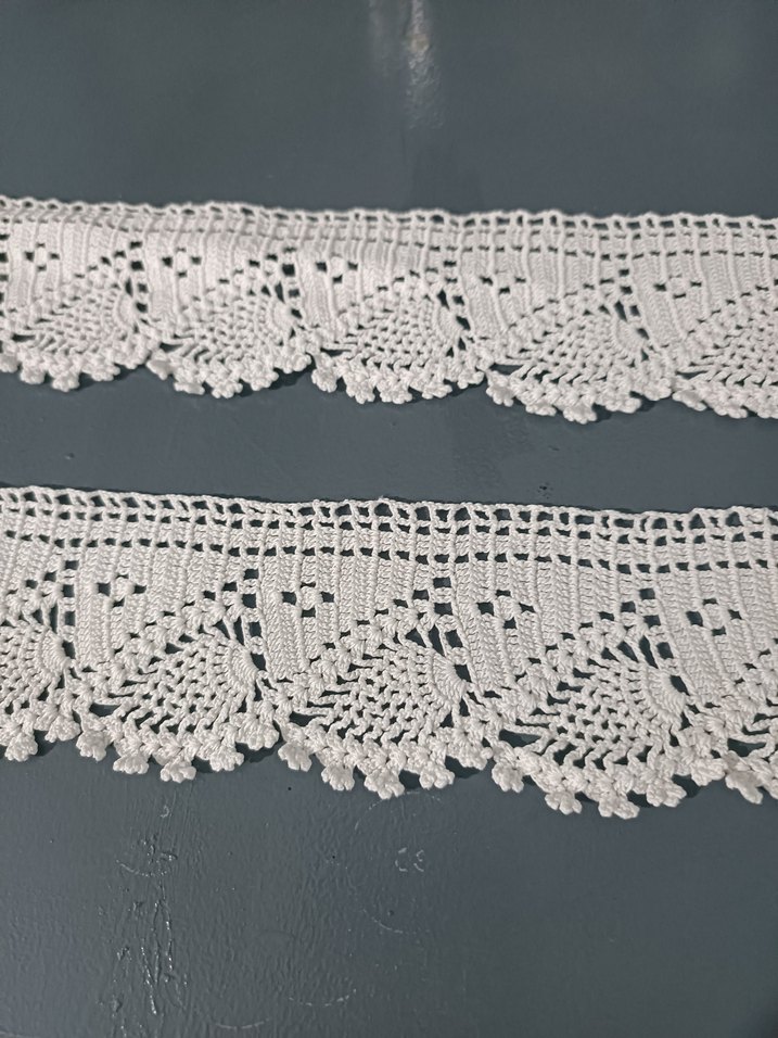 2 Adet El Örgüsü 45 cm Dantel - Görsel 3