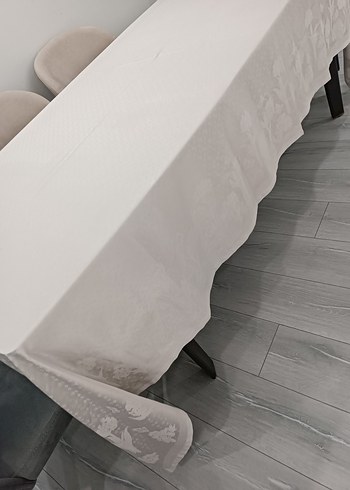 Madame Coco Açık Gri 160x300 Masa Örtüsü - Görsel 3