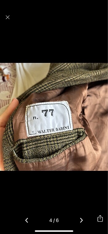 l Beden kahverengi Renk Humana vintage italyadan alındı oversize blazer