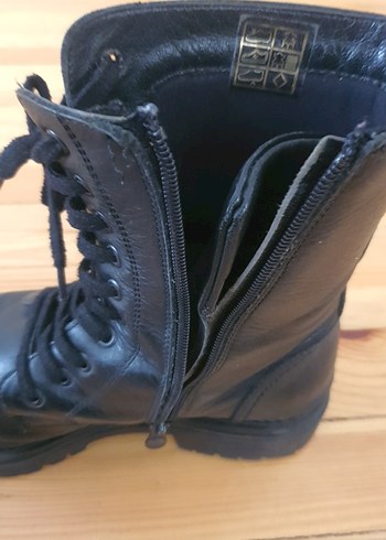 37 Beden Siyah Deri Goth Yüksek Topuklu Kadın Botu