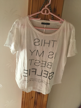 Bershka Sloganlı tshirt