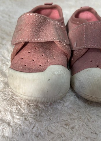 Kız Bebek İlk Adım Pembe Cırtlı Ayakkabı - Görsel 3