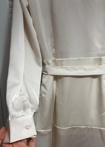 Beyaz Midi Kadın Elbise - Görsel 3