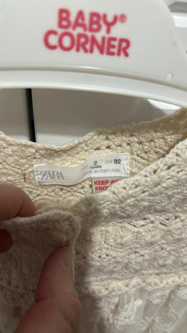 Bej Nakışlı Bohem Kız Elbisesi - Görsel 4