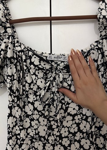 H&M Çiçek Desenli Uzun Kadın Elbise