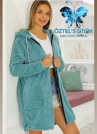 Peluş Welsoft Uzun Hırka
