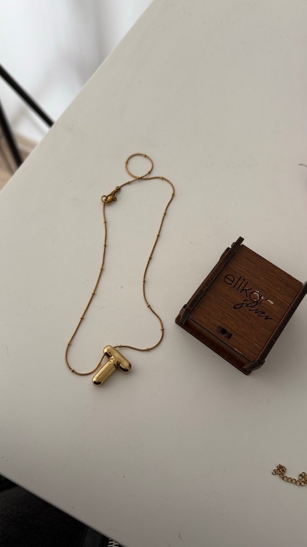 t harf kolye - Görsel 2