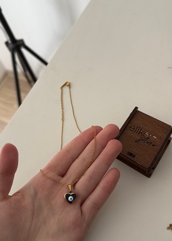 nazar boncuğu çelik kolye - Görsel 2