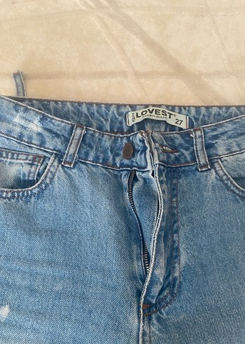 Mavi Loose Fit Midi Denim Kadın Jean - Görsel 3