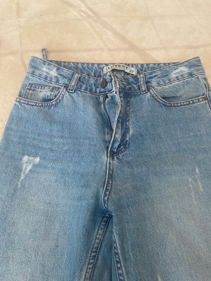 Mavi Loose Fit Midi Denim Kadın Jean - Görsel 2