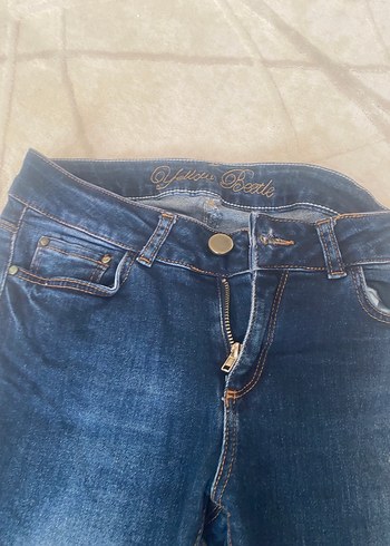 Kadın Mavi Dar Kesim Kot Pantolon - Görsel 2