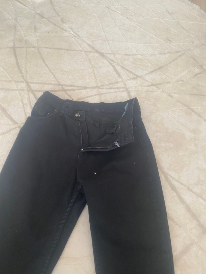 Erkek Siyah Dar Kesim Denim Pantolon - Görsel 2