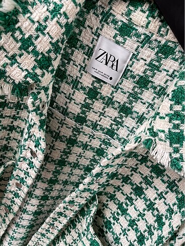 m Beden yeşil Renk Zara tüvit ceket