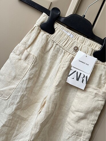 5 Yaş Beden beyaz Renk Zara keten pantolon çocuk
