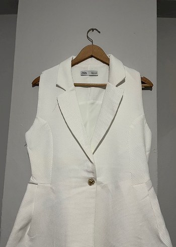 s Beden Zara gold düğmeli yelek