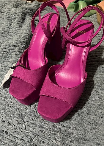 Mango çapraz platform topuklu ayakmı - Görsel 3