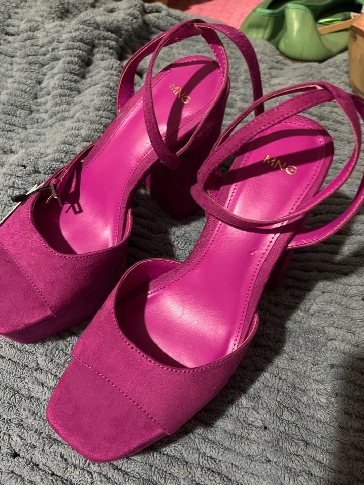 Mango çapraz platform topuklu ayakmı - Görsel 4