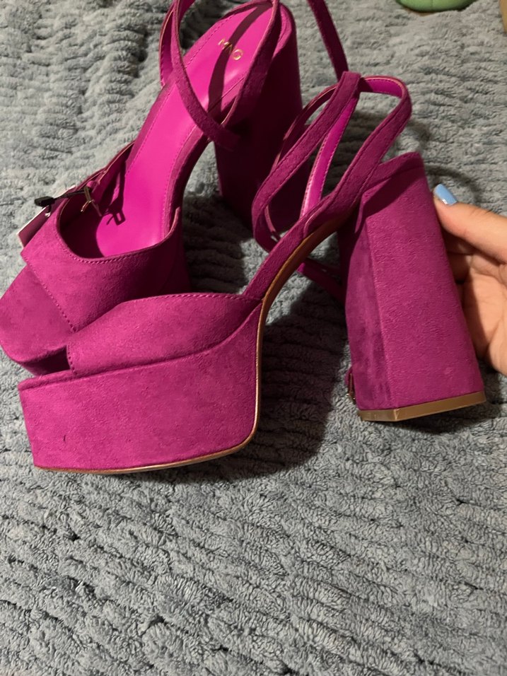 Mango çapraz platform topuklu ayakmı - Görsel 5