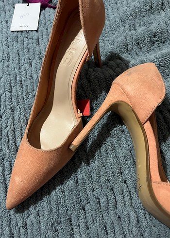 37 Beden Mango Süet Stiletto Topuklu Kadın Ayakkabı