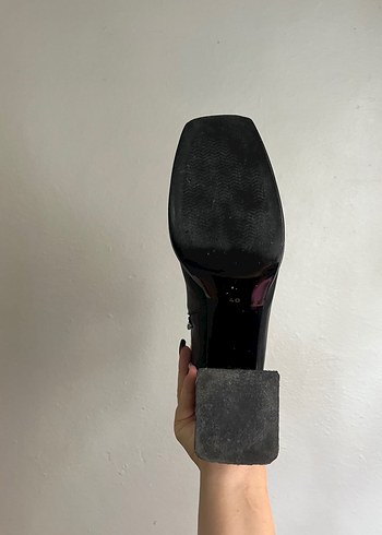 40 Beden siyah Renk Bombi Siyah Deri Platform Topuklu Kadın Bot