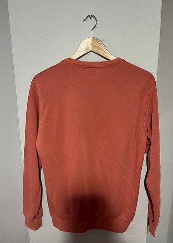 Zara Erkek Kahverengi Crew Neck Sweatshirt