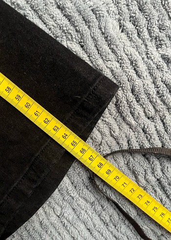 Siyah Mini Straplez Denim Tulum - Görsel 6