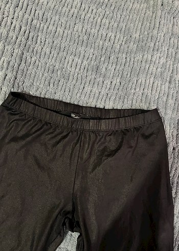 Colins Siyah Düz Kesim parlak  Tayt - Görsel 2