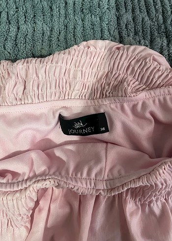 Pembe Straplez Uzun Elbise - Görsel 3