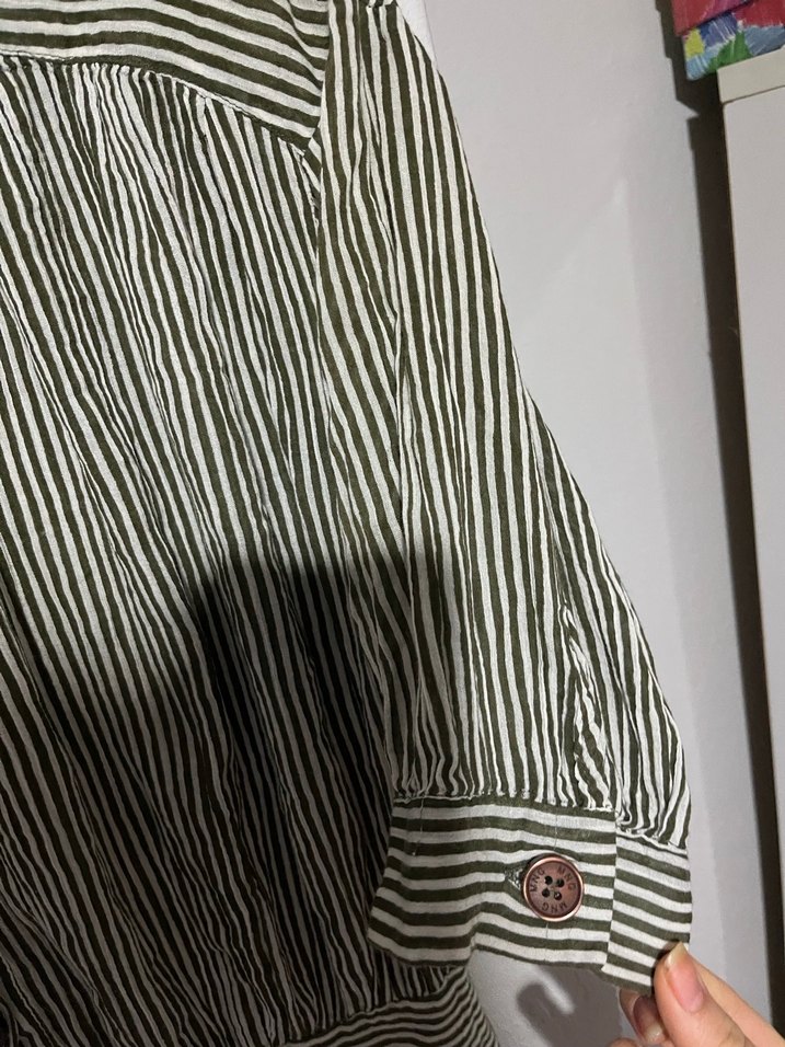 Düğmeli  Elbise - Görsel 4